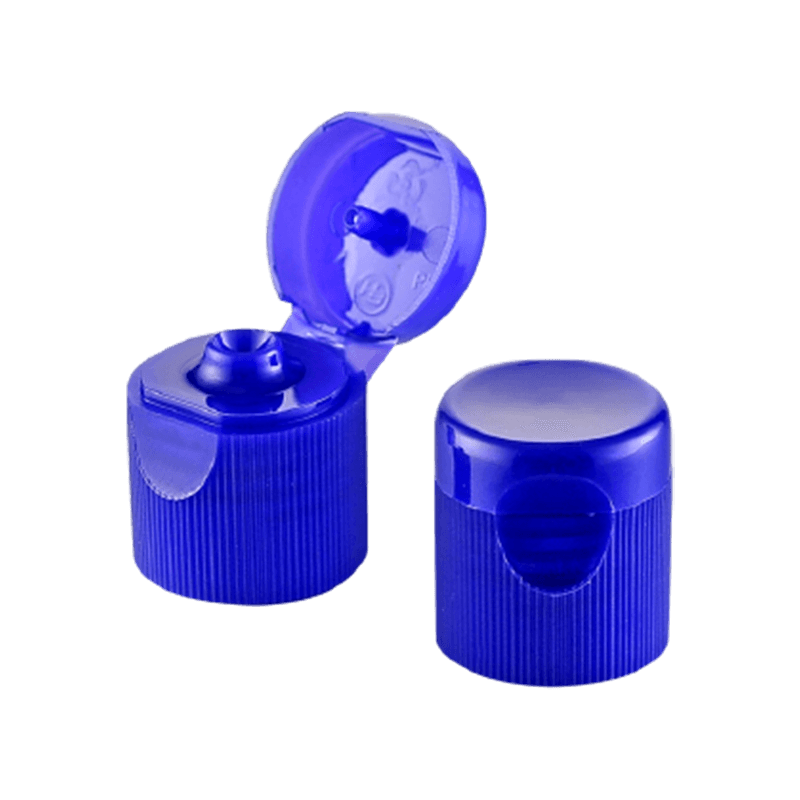 生物医学用のダークブルーのプラスチック製フリップトップ キャップ